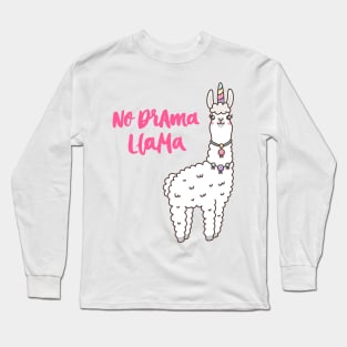 Cute llama unicorn Long Sleeve T-Shirt